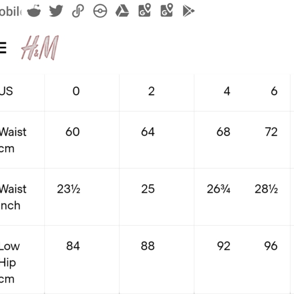 H&M Rayon Chevron Print Teal Orange Skirt - Picture 7 of 7